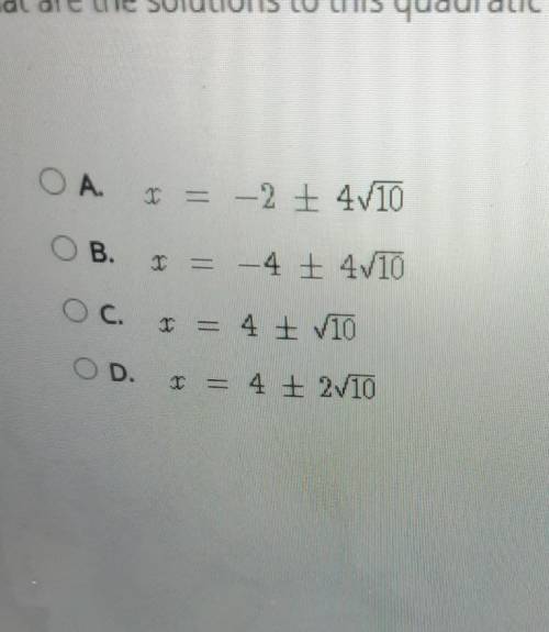 What are the solution to this quadratic equation?

x² + 13 = 8x + 37