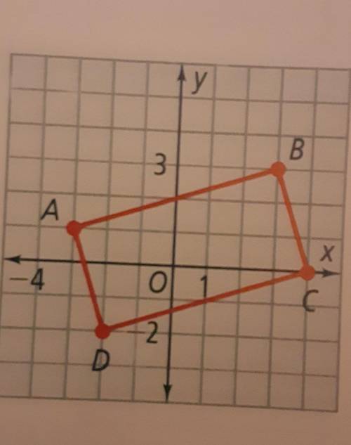 a. Geometry Figure ABCD is a rectangle. Write equations in point-slope form of the lines containing