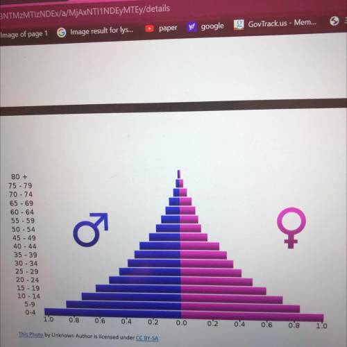 5. What does the population pyramid look like of a rapidly growing country?

A. It looks like an u