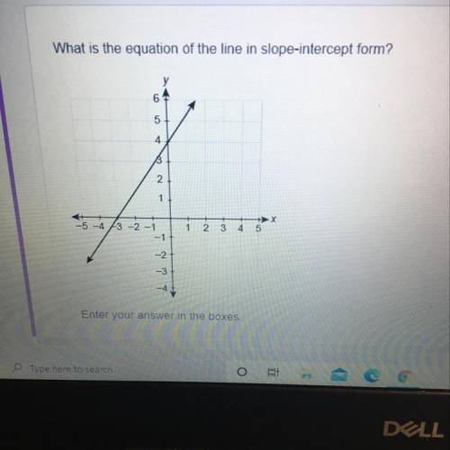 What is the equation of the line in slope-intercept form
