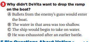 Why didn't Devita want to drop the ramp on the boat?
The article down below. and question.