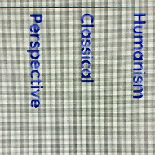 The definition of 
Humanism, Classical, and Perspective