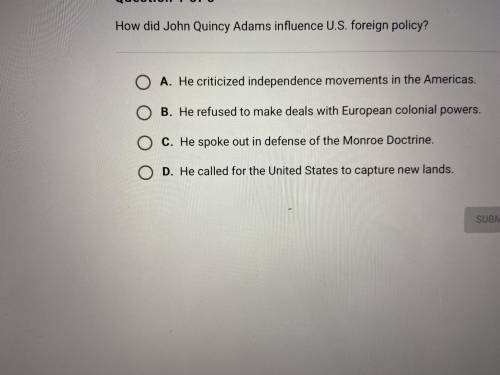 How did John Quincy Adams influence US foreign policy?