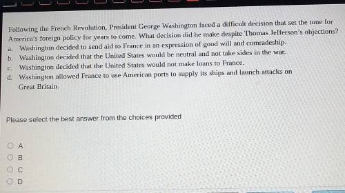 Following the French Revolution, President George Washington faced a difficult decision that set th