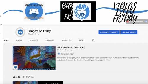 PLEASE GO CHECK OUT MY YT CHANNEL

I JUST FINISHED EDITING MY CHANNEL ART SO ITS PRETTY FRESH
I WO