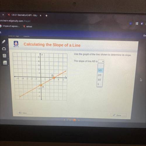 Calculating the Slope of a Line

Warm-Up
y
Use the graph of the line shown to determine its slope.