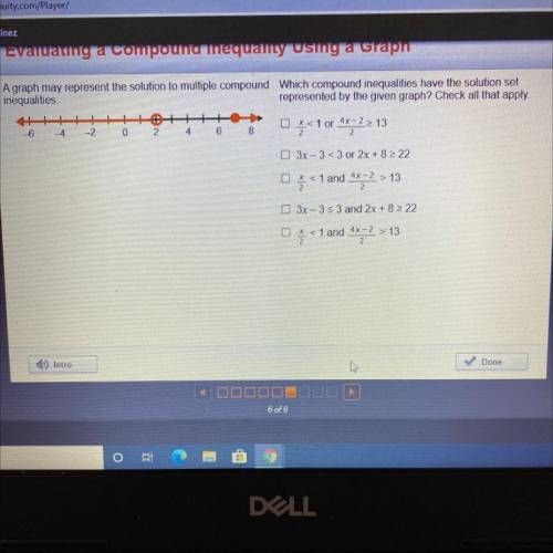 Evaluating a compound inequality using a graph

A graph may represent the solution to multiple com