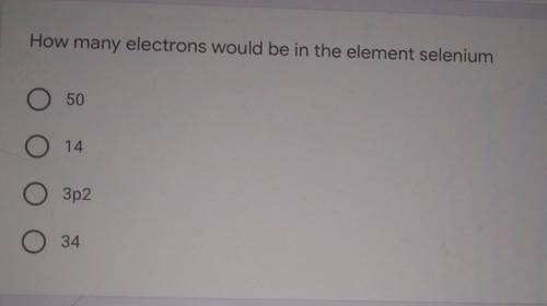 How many electrons would be in the element selenium ?