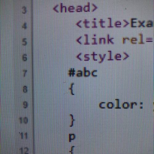 What does #abc mean in a css code