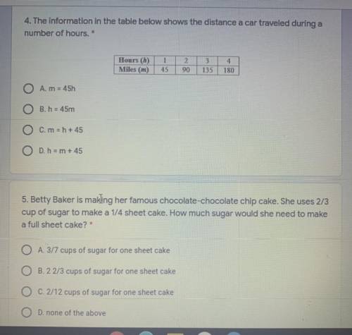 Can you help me with 4 and 5 plz
