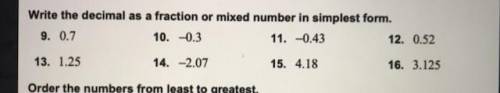 Can you help me change these numbers into a fraction