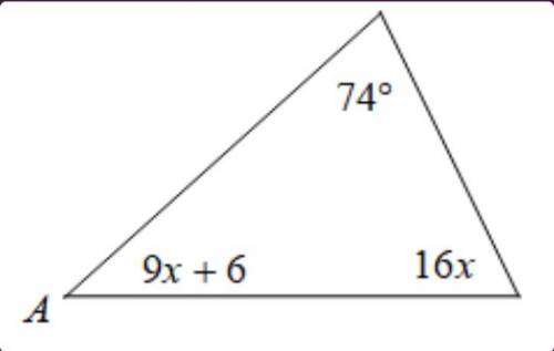 Determine the measure of angle a. PLEASE HELP ASAP!

a.64 degrees
b.45 degrees 
c.88 degrees
d.42