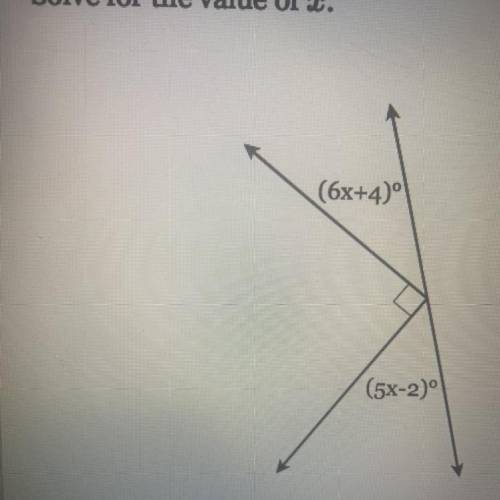 Solve for x. Please answer correctly