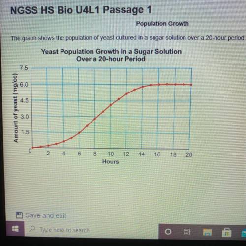 What type of population growth does the graph show? How do you know?
