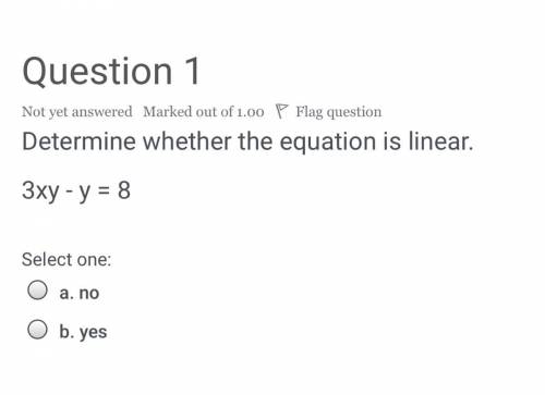 Is this equations linear?