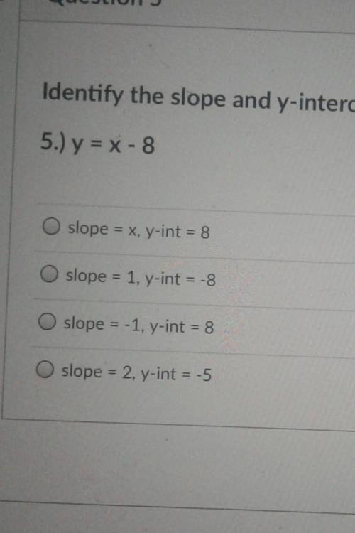 How do I identify the slope and intercept from the equation?