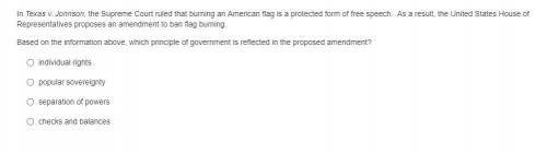 In Texas v. Johnson, the Supreme Court ruled that burning an American flag is a protected form of f