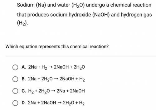 Sodium (Na) and water(H₂O) undergo a chemical reaction the produces sodium hydroxide (NaOH) and hyd