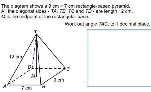 Work out angle TAC to 1 decimal place??