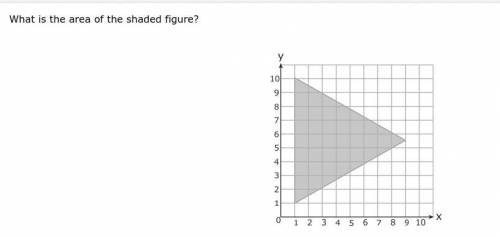 What is the area of the shaded figure?
plzzzzzz help