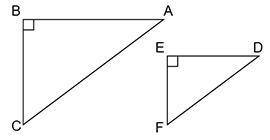 Which of the following is true about these similar triangles dilated by scale factor r?