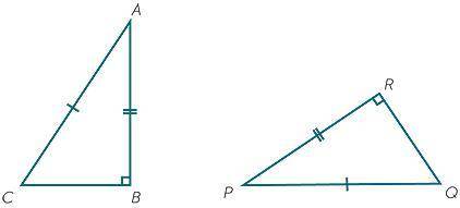 5.

Is there enough information to prove that the triangles are congruent?
If yes, provide the cor