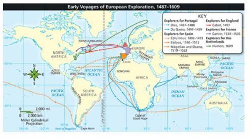 Which event can be inferred from the map?

A. Vasco da Gama (and other Portuguese explores) made m