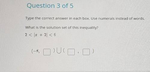 Type the correct answer in each box. use numerals instead of words. what is the solution set of thi