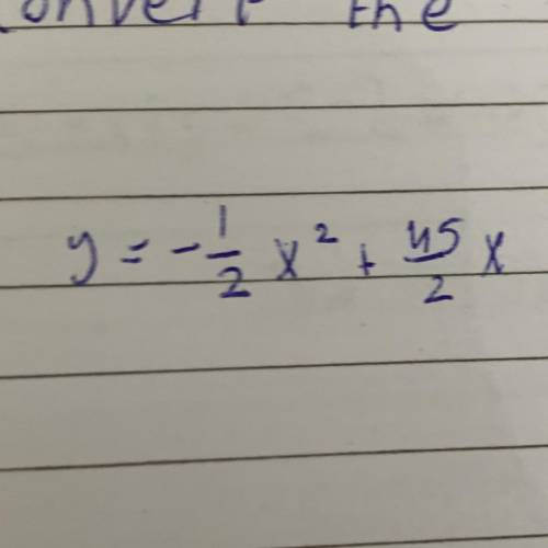 Solve this as a standard form step by step