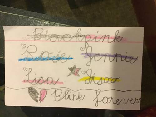 #BlackpinkBlink
Do you like me writing / drawing?