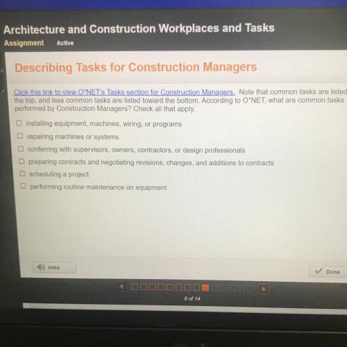 What are common tasks performed by construction managers check all that apply