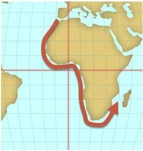 The map above shows the exploration route taken by __________.

A.
Cabral
B.
Columbus
C.
Dias
D.
d