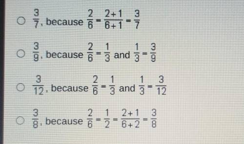 Which fraction is equivalent to 2/6?