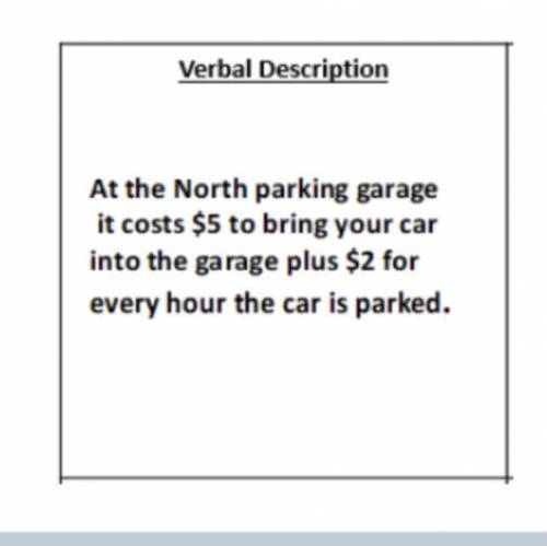 How much will it cost to park the car in the garage 3 hours? (Use the table in Jamboard on frame 5