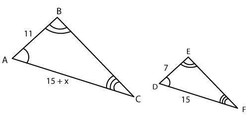 Please help
Find x, Both triangles are similar