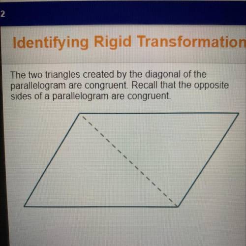 Which transformation(s) could map one triangle to the

other?
O reflection
O translation
O reflect