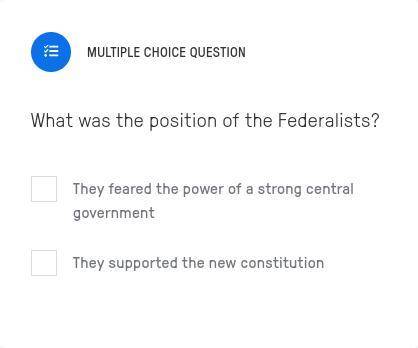 What was the position of the Federalists?