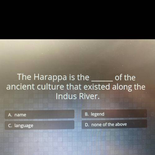 (I’ll give you brainiest)

The Harappa is the of the
ancient culture that existed along the Indus