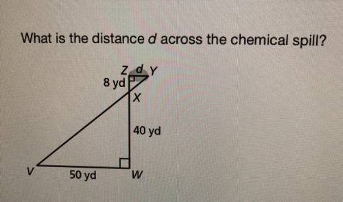 What is the distance d across the chemical snill?