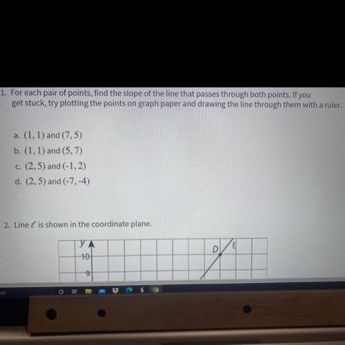 Please help me with question 1 please and thanks