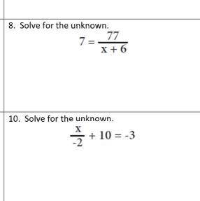 Can someone solve for x