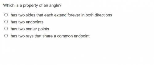Which is a property of an angle?