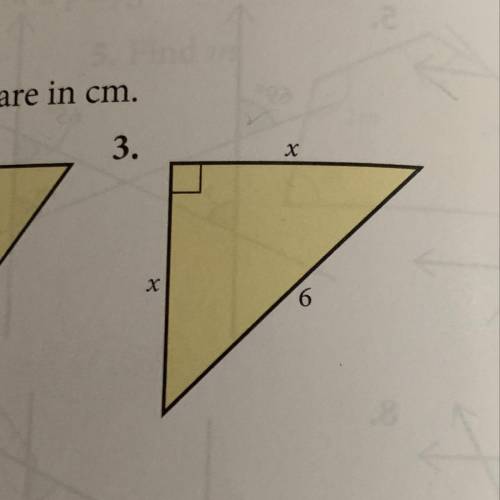 Pythagoras theorem
Find x