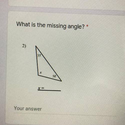 What is the missing angle?