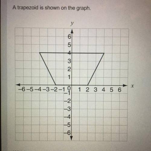 Which series of transformations will map the trapezoid onto itself?

reflection over the x-axis, t
