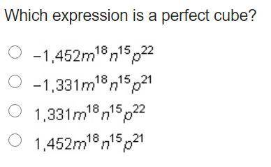 Which expression is a perfect cube?