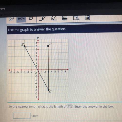 Use the graph to answer this question to the nearest tenth what is the length of EG