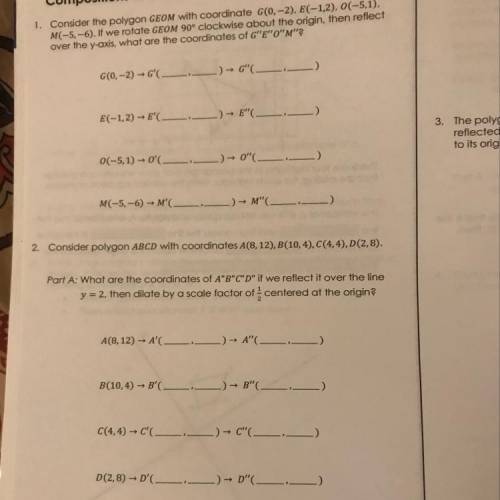 Plz help with 1 and 2