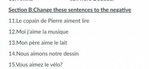 please help with my french i will give you brainliest if you answer correctly please help (20 point