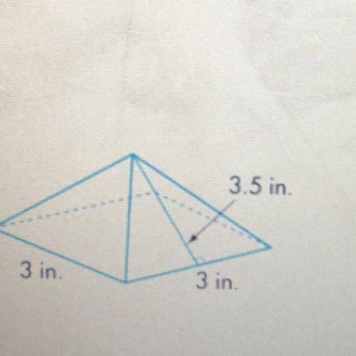 What is the surface area of the pyramid